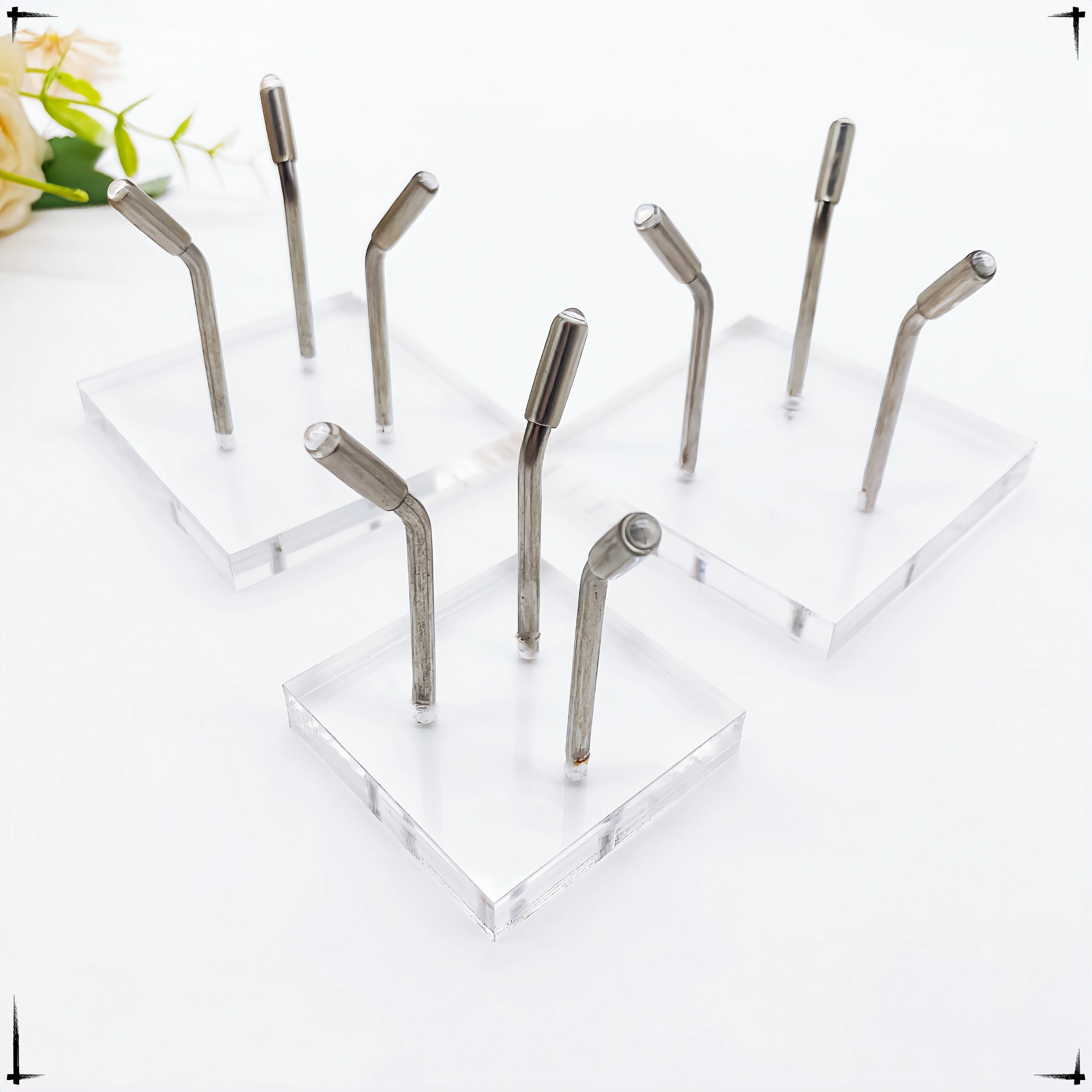 Acrylic Display Holder Rack Support Base Easel Metal Arm Display Stand Collectibles Coral Ball Sphere Rock Ores Stand Home Decor