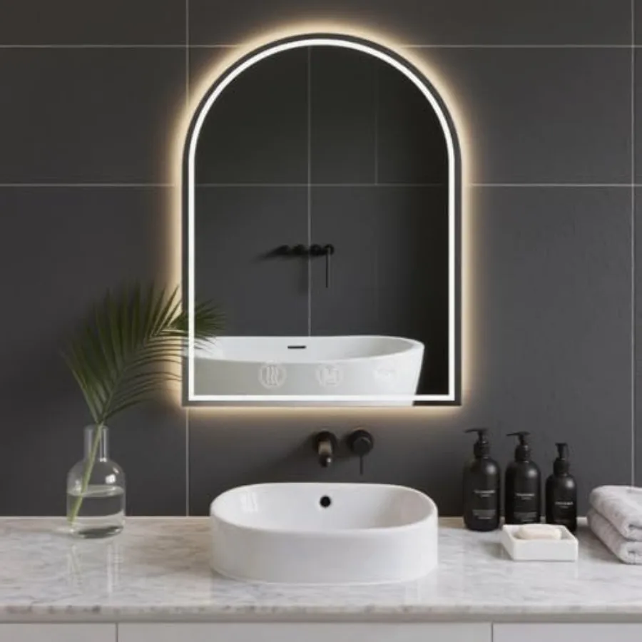 

LED Mirror for Bathroom 24x36, led Vanity Mirror, Anti-Fog, Three Colors Lighting, Backlit and Front Lighted