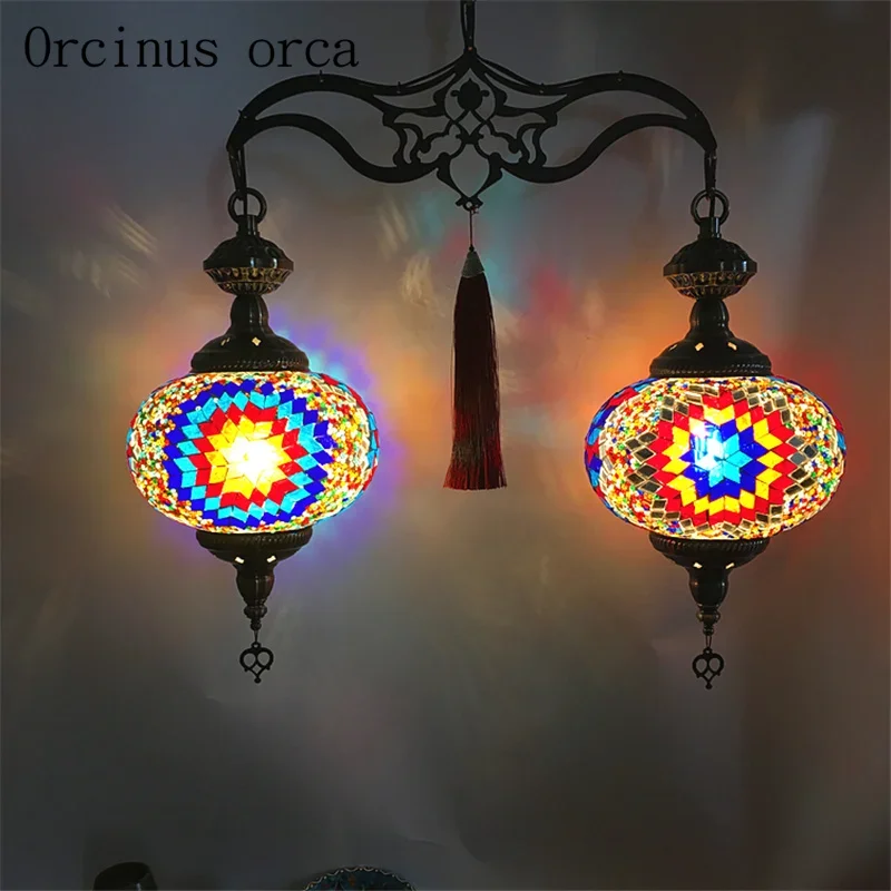 Bohemia ethnic style chandelier restaurant cafe hotel retro exotic Southeast Asia Crystal Chandelier free shipping