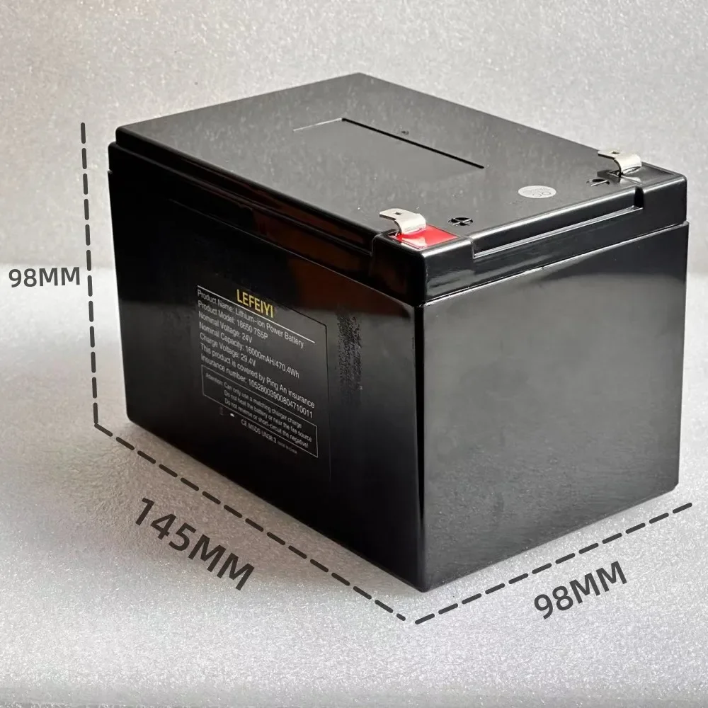 24V 7S5P 29.4V 16000mAh Lithium Battery High Power with BMS Power Battery.