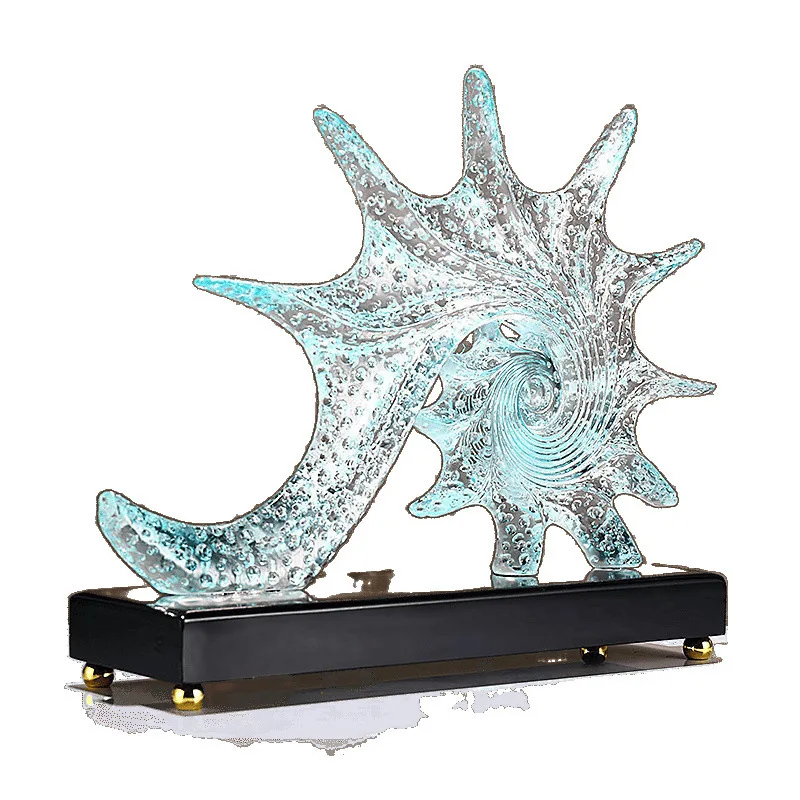 

Light luxury art starfish decoration study entrance living room wine cabinet