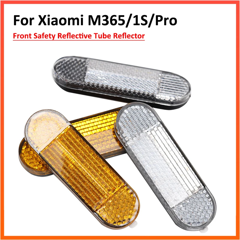 ABS Reflective For Xiaomi Mi Electric Scooter 1S Pro Pro2 M365 Front Tube Night Warning Bicycle Motorcycle Safety Parts