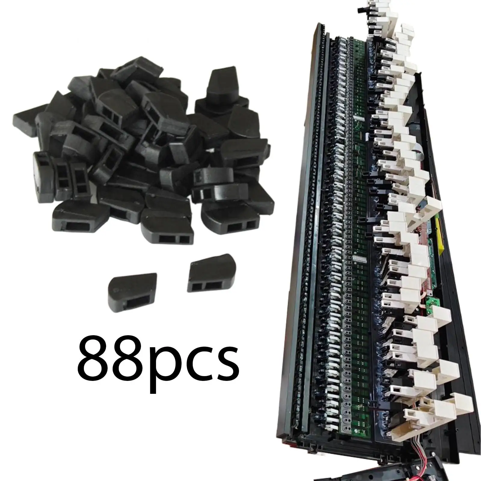 Piano Tuning Tools Rubber Hammer Cap Set for Digital Piano Mute Pads and Replacement Accessories