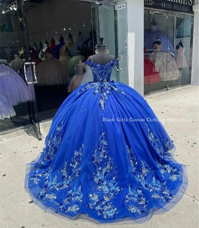 Navy Quinceanera Dresses 2024 Personalised Delicate Strapless Poncho Floral Beaded Mexican princess dress vestido de 15 anos