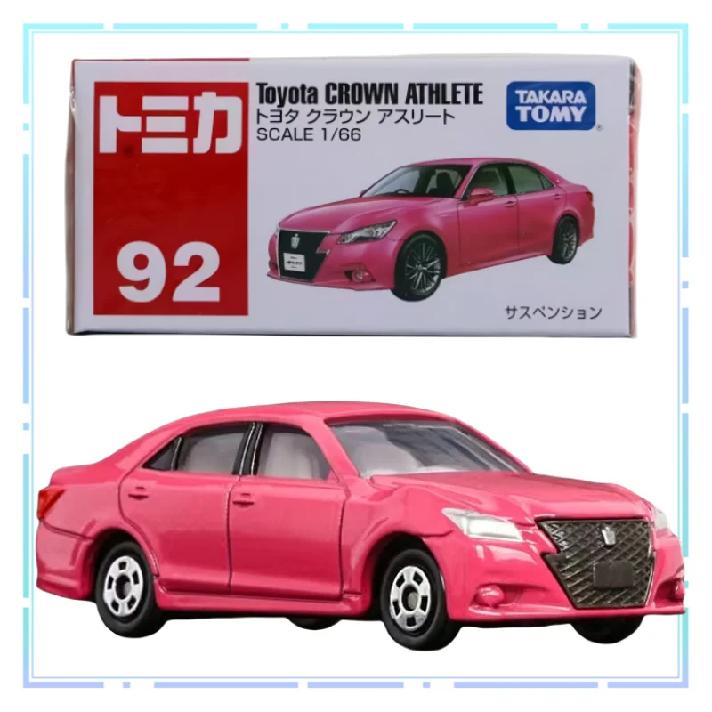 

TOMY Alloy Car Red and White Box Simulation Car Toyota Crown ATHLETE 1:66 Model Collection Vehicle Decorative Toys Festival Gift