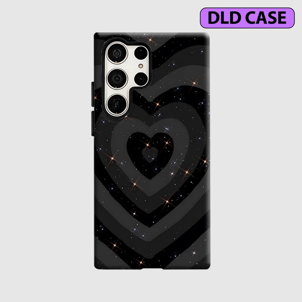 Stellar Hearts Phone Case for Samsung Galaxy S26 S25 Ultra S24 S23 Ultra Plus Shockproof Double Layer Tough Back Cover