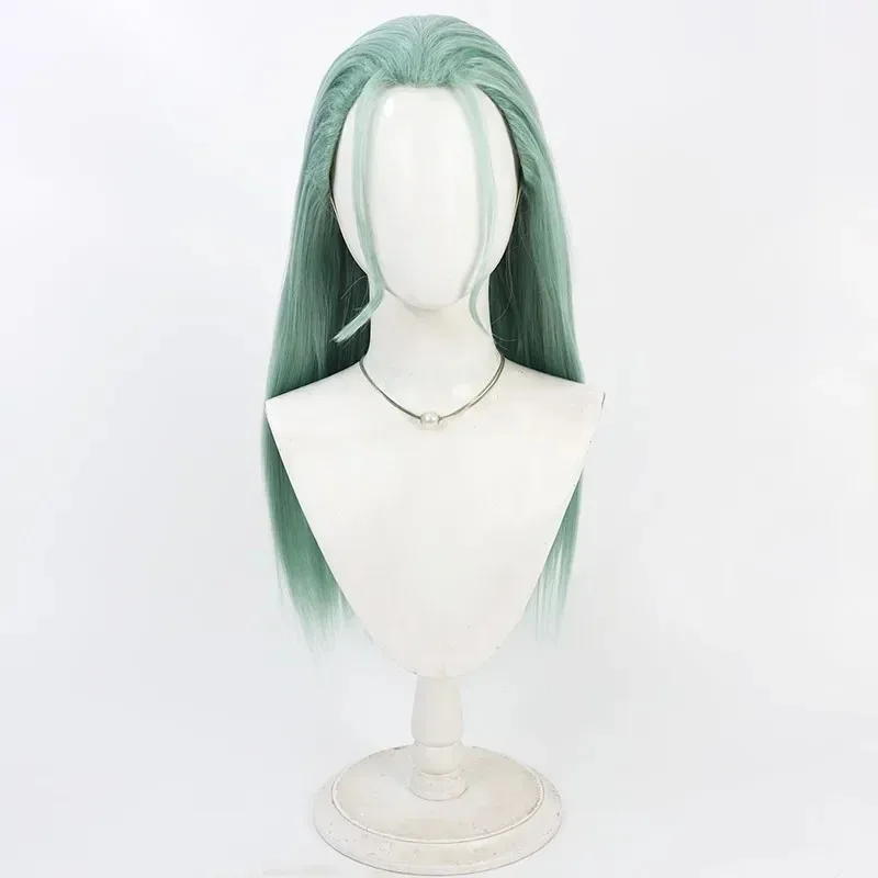 مذنب جير ستريف A.B.A ABA الأخضر شعر مستعار تأثيري زي أنيمي شعر مستعار للحفلات + غطاء شعر مستعار