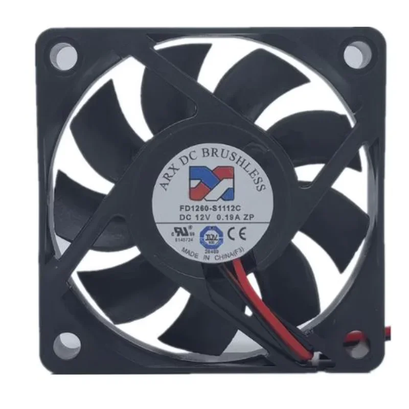 New CPU Fan For FD1260-S1112C 12V 0.19A 6015 6CM Inverter Power Supply Chassis Fan 60x60x15mm