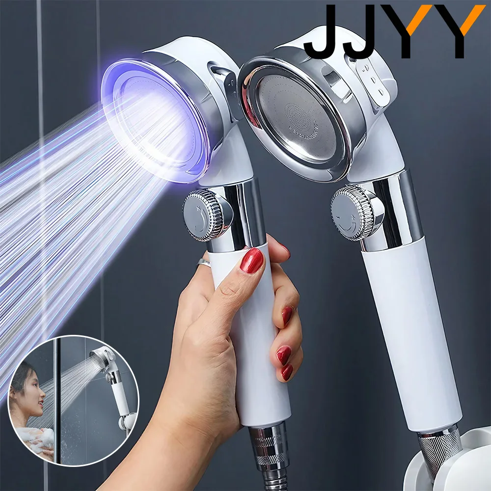 Pressurized shower head High pressure booster water saving Adjustable bathroom accessories Essential shower head