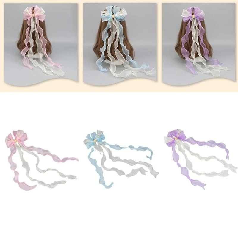 

Bows Barrettes Bows hairpin Bowknot Hair Clip Ribbon HairClip Big Bows Hair Clip 15UB