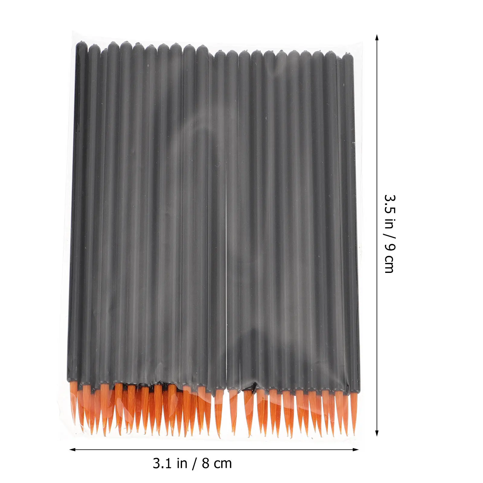 100 pinceaux à eyeliner jetables, applicateurs de maquillage, mini pinceaux à tête en fibre, outils pour les yeux, pinceaux à eyeliner professionnels