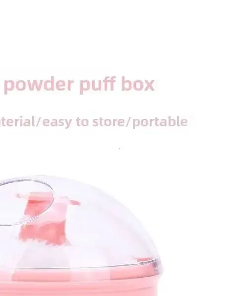 

1 unidade de frasco de alta qualidade recarregável para pó cosmético suave para bebês, estojo de esponja para talco, recipiente