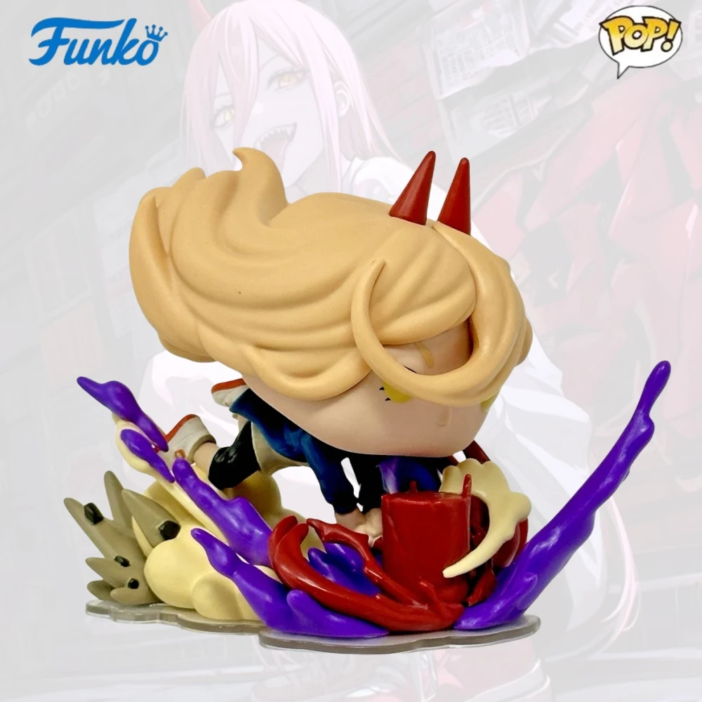 

Deluxe Power with Blood Hammer 1973 Figure Funko Pop Chainsaw Man Anime Figures 3.9 inch Collectible Limited Edition Figurine