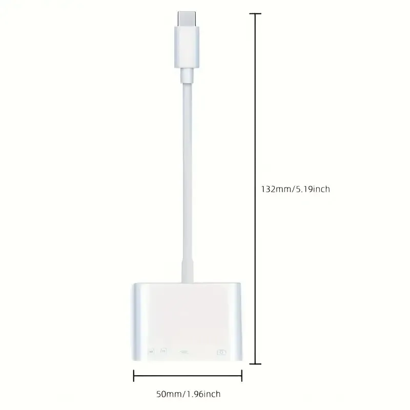 4Combination1 USB CCard Reader，ApplicableiPhone 16 15 Pro Max，SamsungType CFast Charging Port，iPadCamera，MacBookAdapter