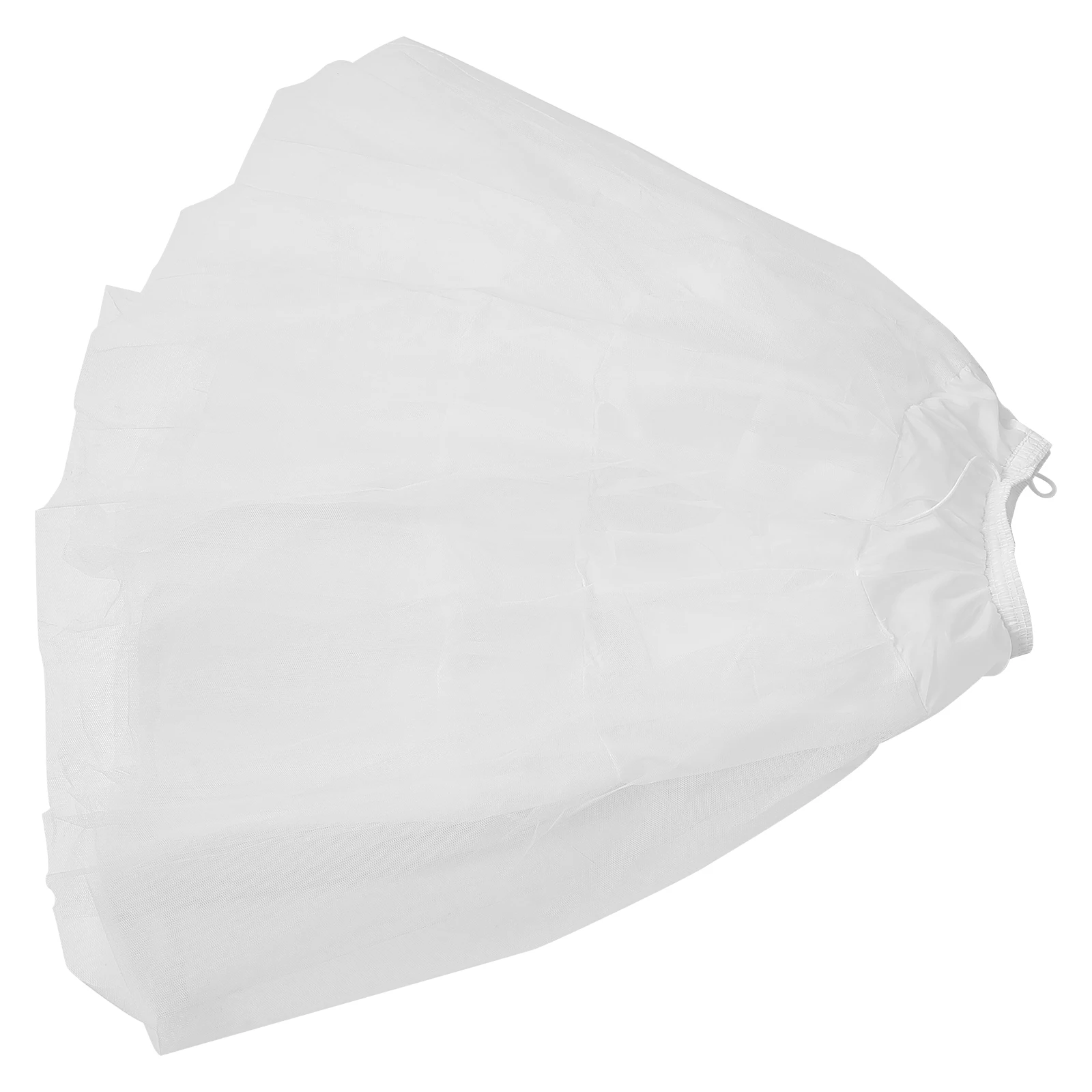 

Petticoat Long Underskirt Elastic Waist Wedding Dress Floor Length Comfortable Layered Tulle Construction