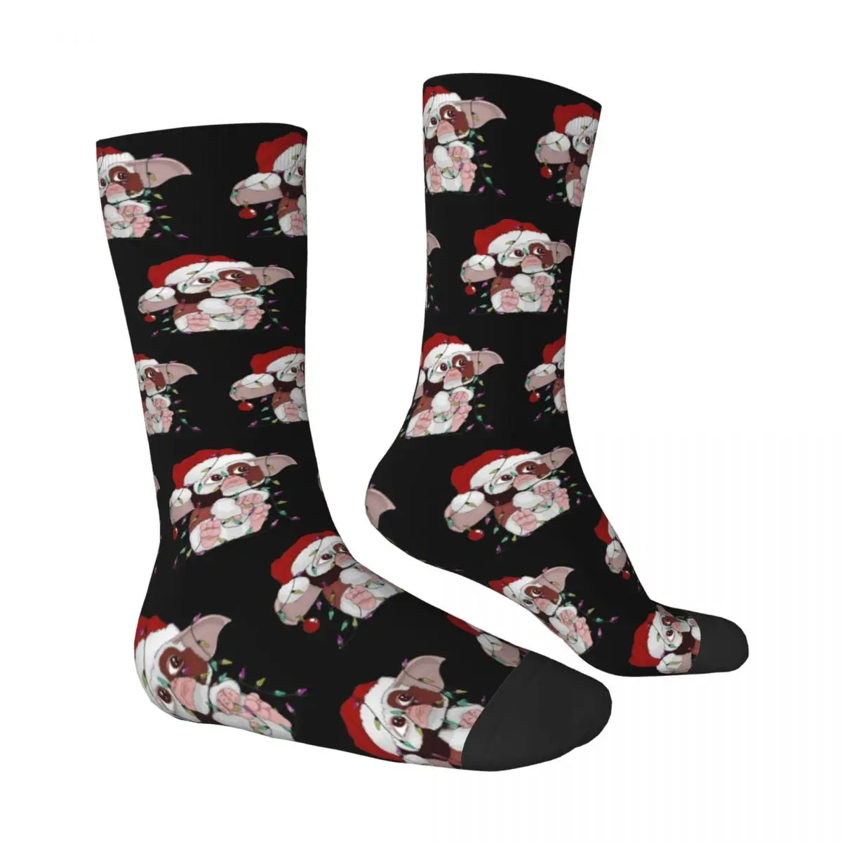 Gizmo Gremlins Stockings Christmas fanart Printed Gothic Socks Winter Non Skid Socks Adults Men Skateboard Comfortable Socks