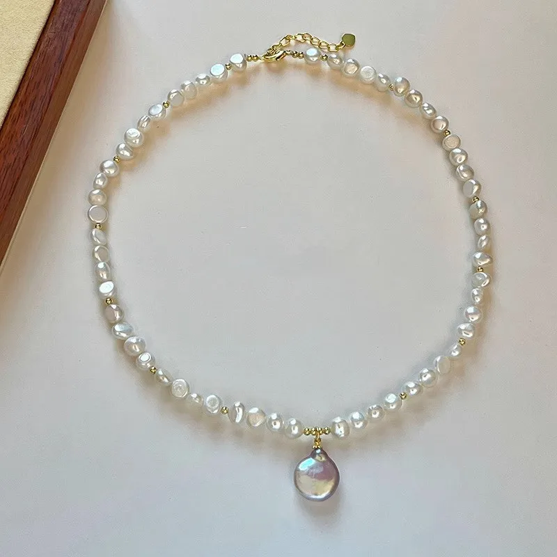

High Quality Natural Baroque Freshwater Pearl 14K Gold Filled Female Pendant Necklace Jewelry For Women Mother's Day Gifts