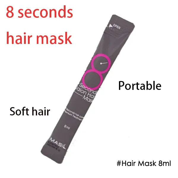 

20Pcs 8ml 8 Seconds Salon Hair Mask Hair Care Hair Restoration Keratin Repairing Premium Treatment Repair Damage Hair Care