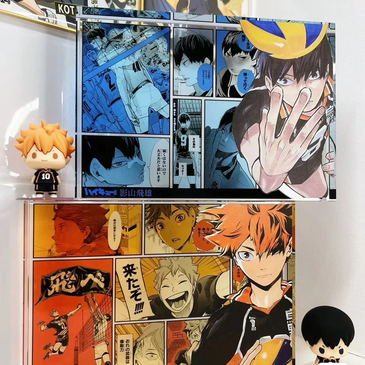 Haikyuu!! Shoyo Hinata cartoon Acrylic brick kageyama tobio Anime peripheral collectible ornaments Gifts New