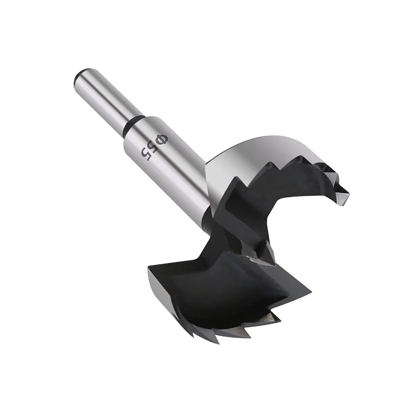 B50C Drill Bits 55Mm Woodworking Hinge Boring Drill Bit Self Centering Hole Saw For Wood/Plastics/Plywood Drilling Tools