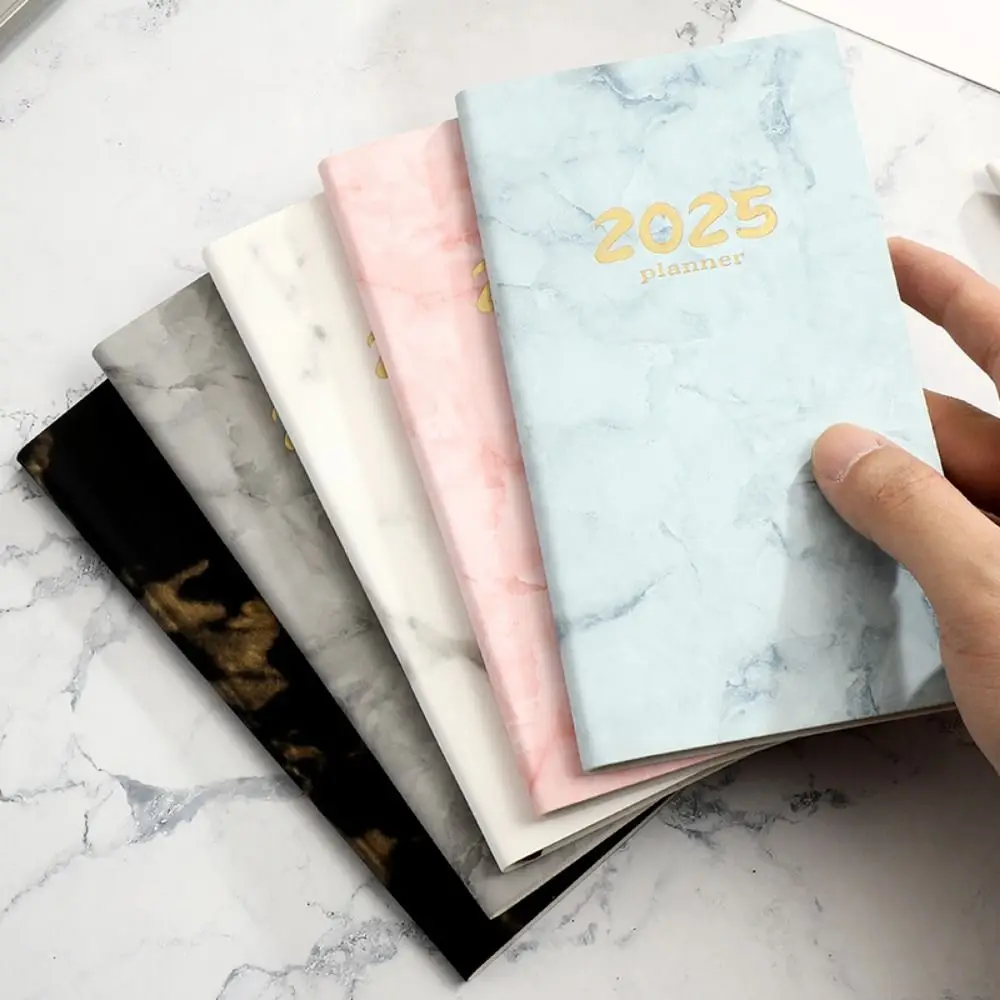 Professional Thick Paper 2025 Daily Planner Wear-resistant Soft Cover Lined Notebook Calendar Water-proof Agenda Notepad Women