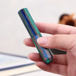 MAJOHN Final Craftsman Maru Color Portable Mini Resin Short Pen Iridium Gold Pen Transparent Color Ink Student Practice Ink Pen