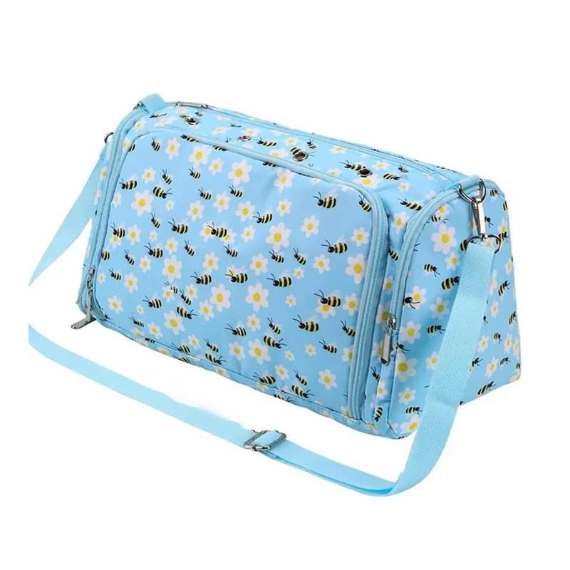 

BHTS-сумки из пряжи для вязания крючком, сумка-органайзер, портативный органайзер для вязания, многофункциональная сумка для дизайна крючком, сумка-тоут из пряжи