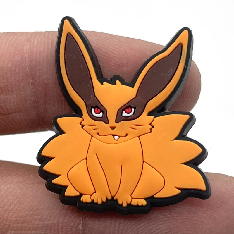 20pcs Anime NARUTO Sasuke Itachi Jiraiya Sharingan Kawaii shoe buckle gift