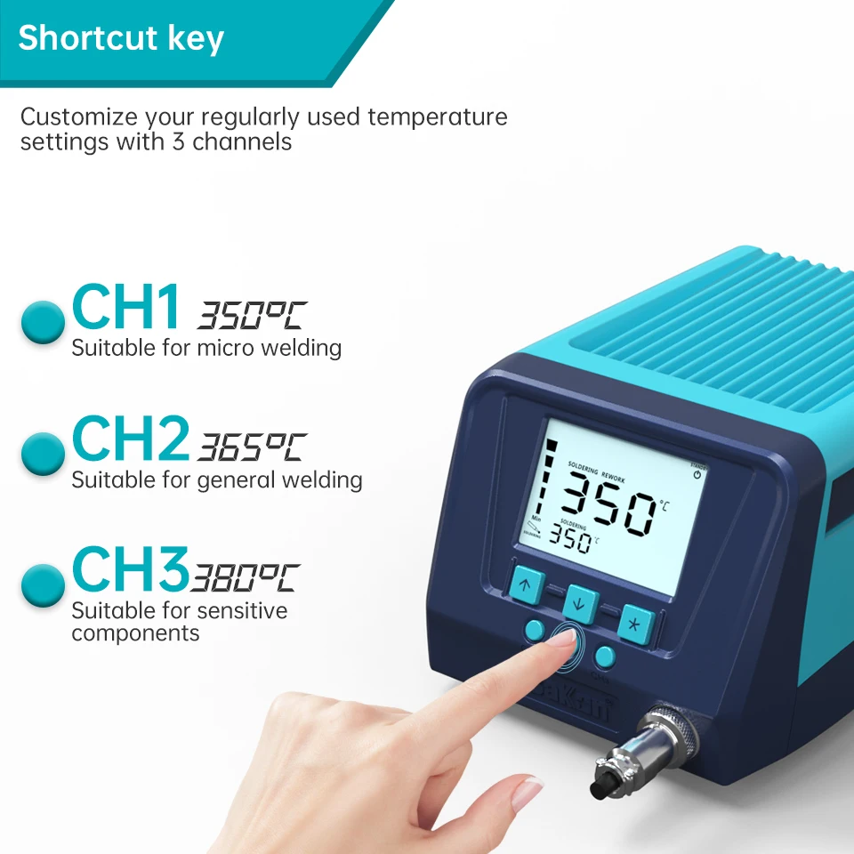 Bakon BK2000s 120w Soldering Station Professional High Frequency Soldar Smd Welding Station Auto Sleep Phone Repair Tools