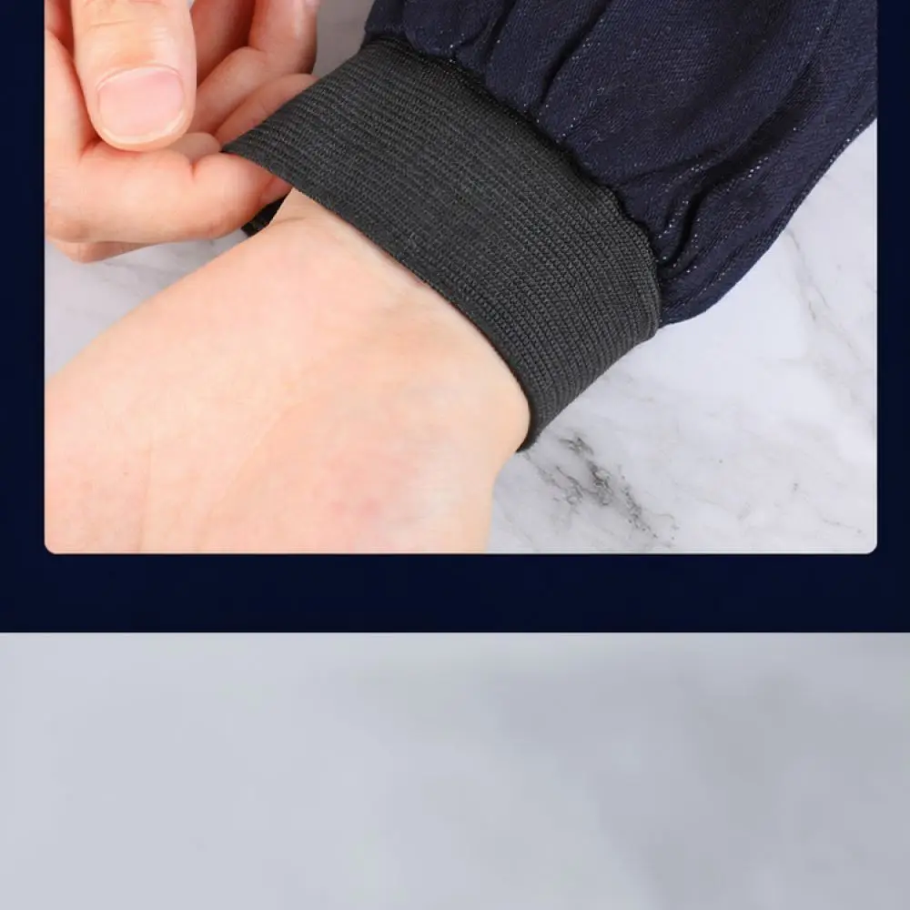 Protective Denim Work Sleeves Durable Arm Guards Industrial Safety Oversleeves For Welding Mechanics Repair Factory Workers