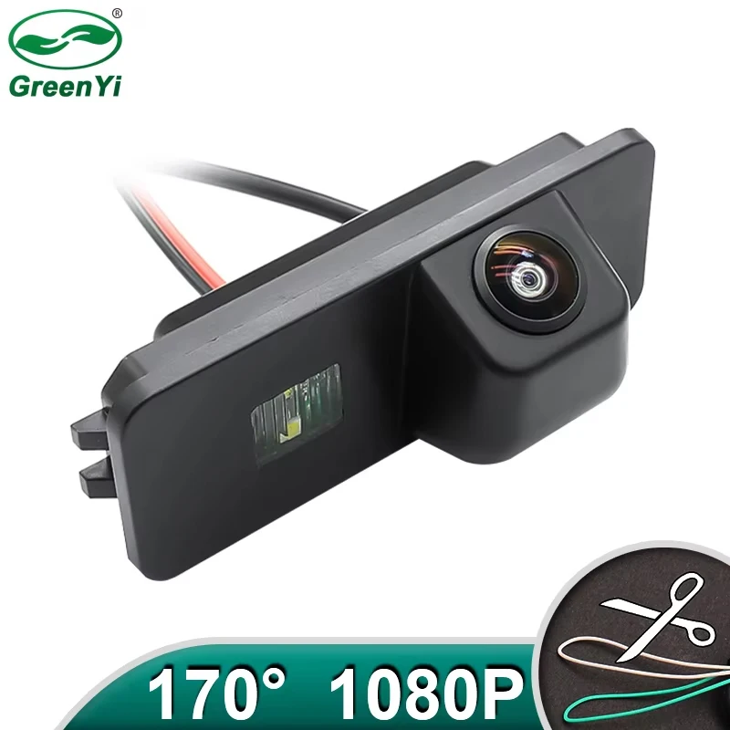 GreenYi AHD Car License Plate Rear View Camera For Volkswagen VW Polo Magotan Bora Jetta Golf5 Passat B5 B6 CC Skoda Superb Lupo