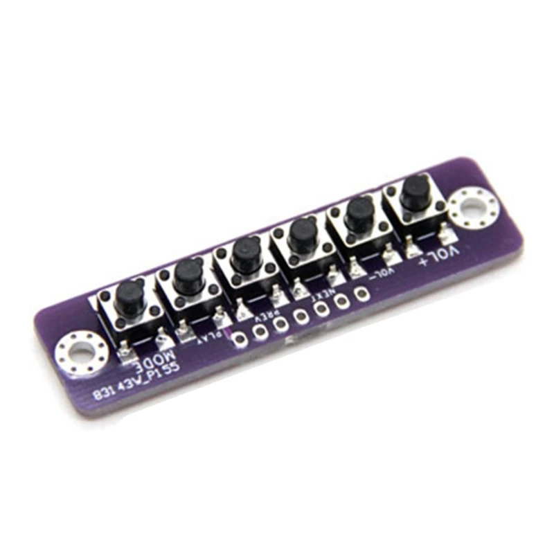 3 4 5 6Bit Independent Button Module MCU Module Switches Button Board Bluetooth-compatible Power Amplier