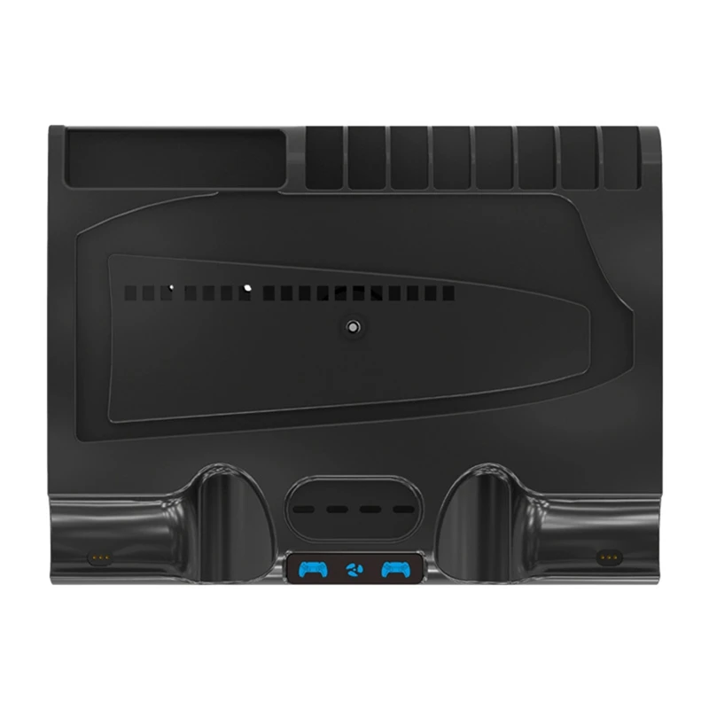 PS5 soğutma istasyonu için RGB soğutma fanı USB arabirimleri ile kart yuvası sabit disk/uzaktan kumanda/disk depolama kolay kurulum