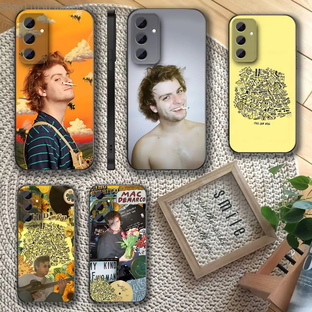 

Mac D-DeMarco Singer Phone Case For Samsung S 25,24,23,22,30,21,10,9,Ultra,Plus,Lite,FE,4,5 G Soft Black Case