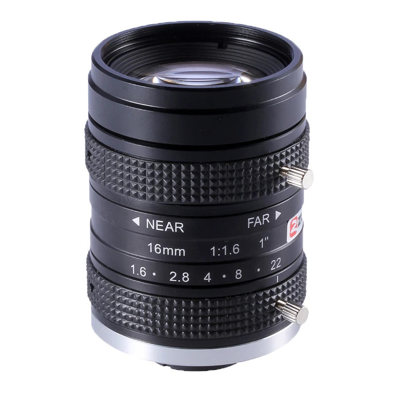 ZLKC-Lentes de visión de máquina de montaje en C de 5MP, lente de cámara Industrial de 1 pulgada, baja distorsión Manual, Iris CCTV, longitud Focal fija HD, 16mm