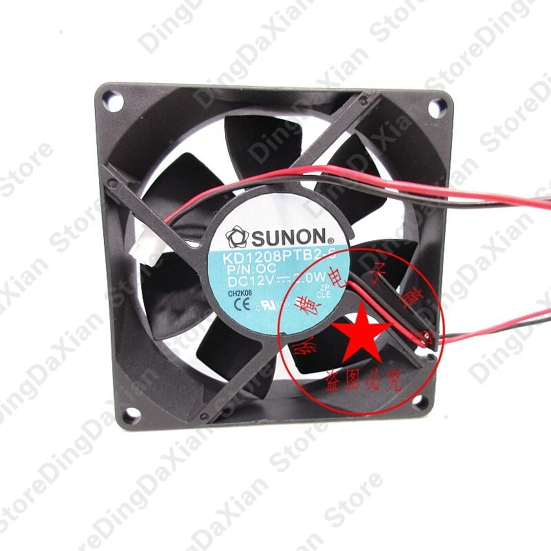 d For SUNON KD1208PTB2-6 | 12V 2.0W | 8CM | Chassis Power Cooling Fan 1PCS