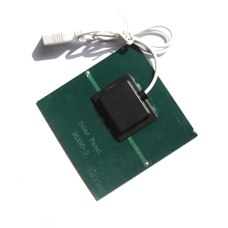 2 шт. портативное маленькое мини-зарядное устройство для солнечной панели 1 Вт 5,5 В 180 мА с USB-портом для зарядки аккумулятора 3,7 В-5 В поликристаллическая батарея