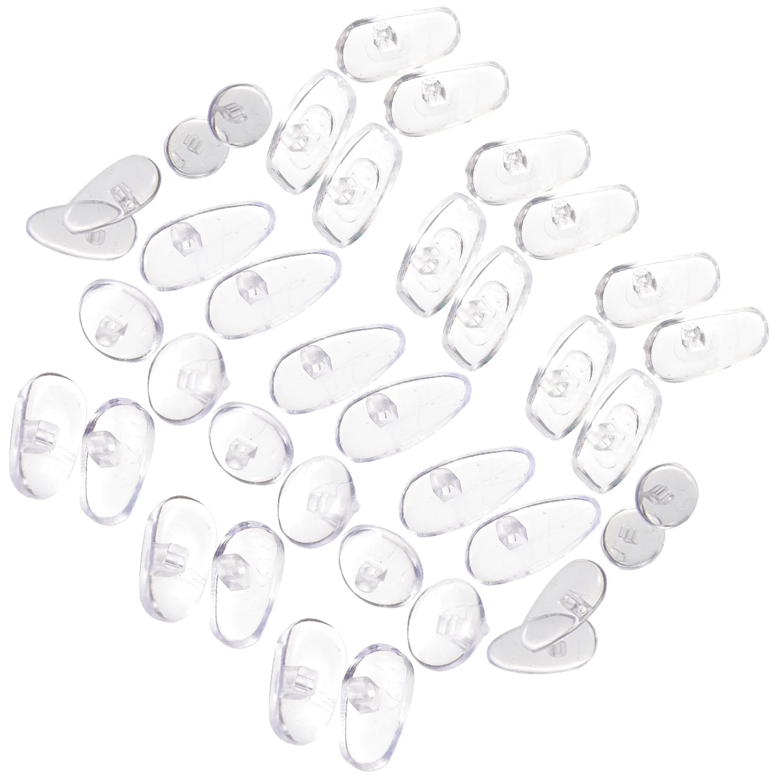 

1 set Silicone Pads For Eyeglasses Comfortable Anti-Slip Glasses Nose Cushions Sunglasses Nose Grips Eyeglass Parts Labor