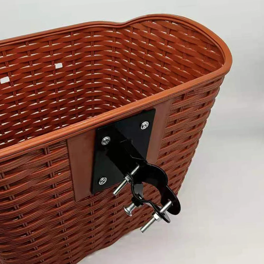 

Bike Front Basket Holder Mount Bracket Bike Basket Holder Fixed Mount Bracket Metal Material Sturdy Design Wear Resistant