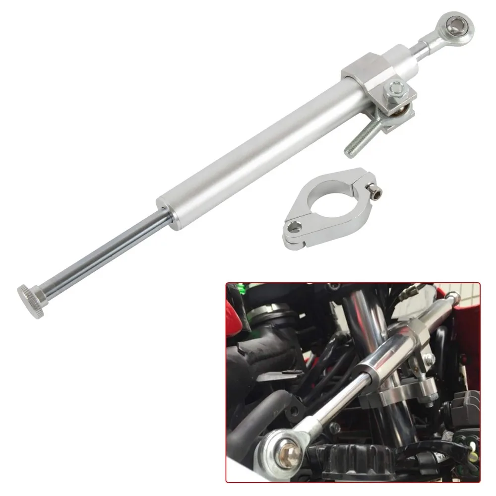 

Универсальный рулевой демпфер мотоцикла, 330 мм, 6-позиционный регулируемый стабилизатор направления, аксессуары для модификации