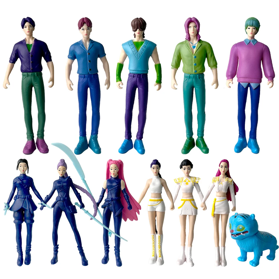 アニメ Kpop デーモンハンターズ アクションフィギュア おもちゃ デルピーズ タイガー ラニメウミ ミラ ゾイ サッシー フィギュア ドール ファン向け クリスマスギフト