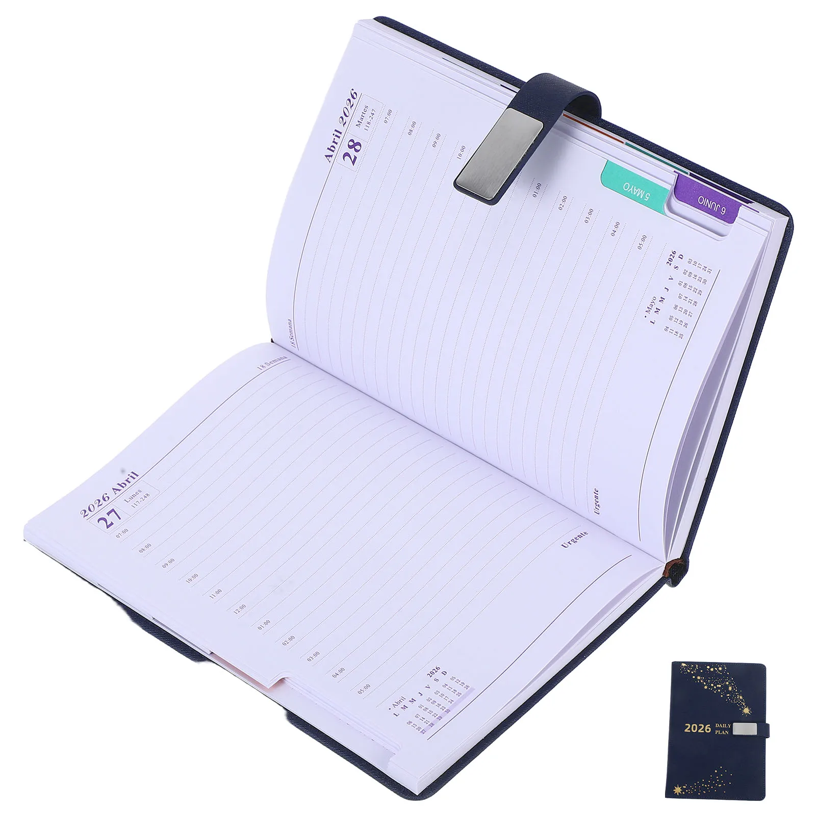 Daily Planner: A5 2026 Diary For Women Weekly Monthly Organizer Pu Cover Notebook Calendar Schedule Book Stationery