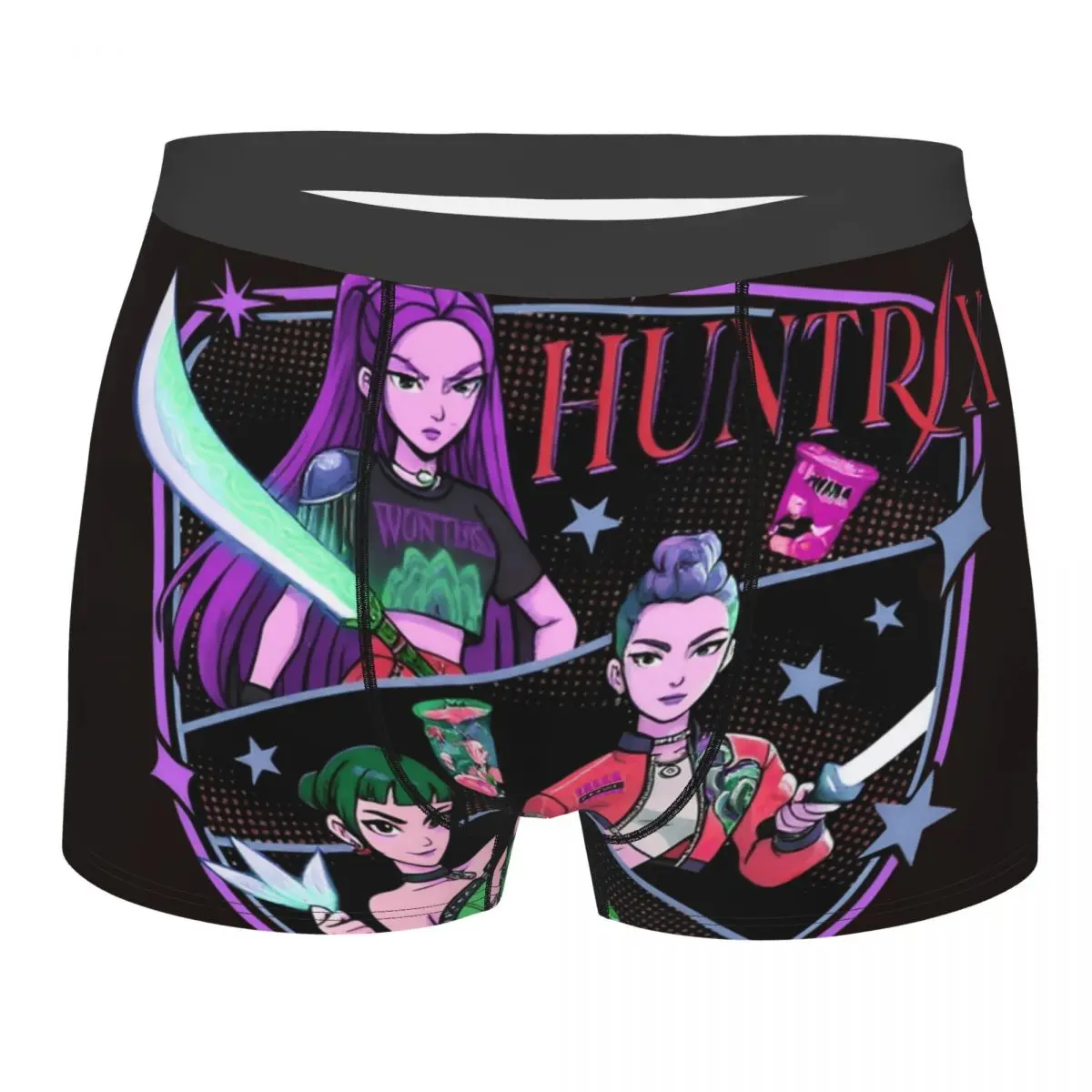 

Huntrix Kpop Demon Hunters Rumi Zoey And Mira, нижнее белье, качественные мужские трусы, сексуальные мягкие трусы-боксеры, подарок на день рождения