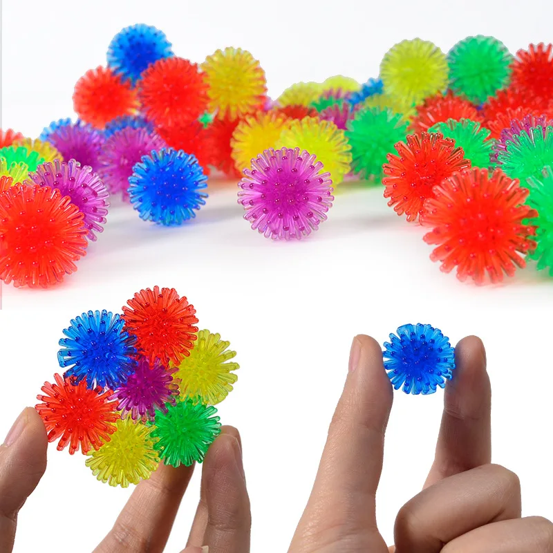 20Pcs 2.5mm Plastic Soft Bayberry Balls Hedgehog Decompression Toy For Kids Birthday Party Favor Goodie Bag Filler Prizes Gifts