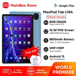 New Flagship Super High-Defined 10.36 Inch Android 12 Tablet PC 5G WiFi 2K Display FHD Screen 8GB 256GB Планшет GPS Pads Laptop