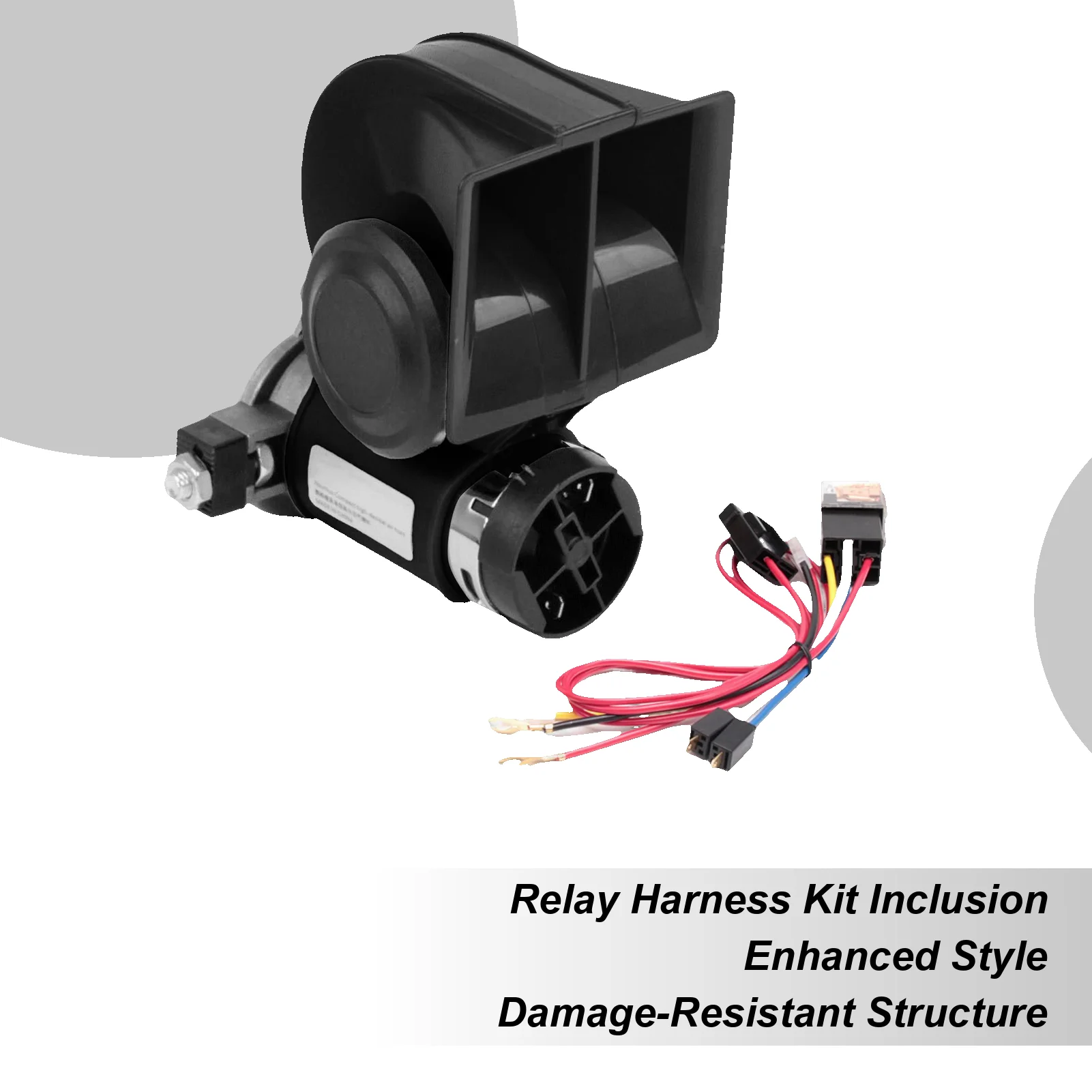 Car Horn Electric Air Horn For Cycling Multifunctional 12V/24V Electric Air Alert For Passenger Car Vehicle Racing Truck