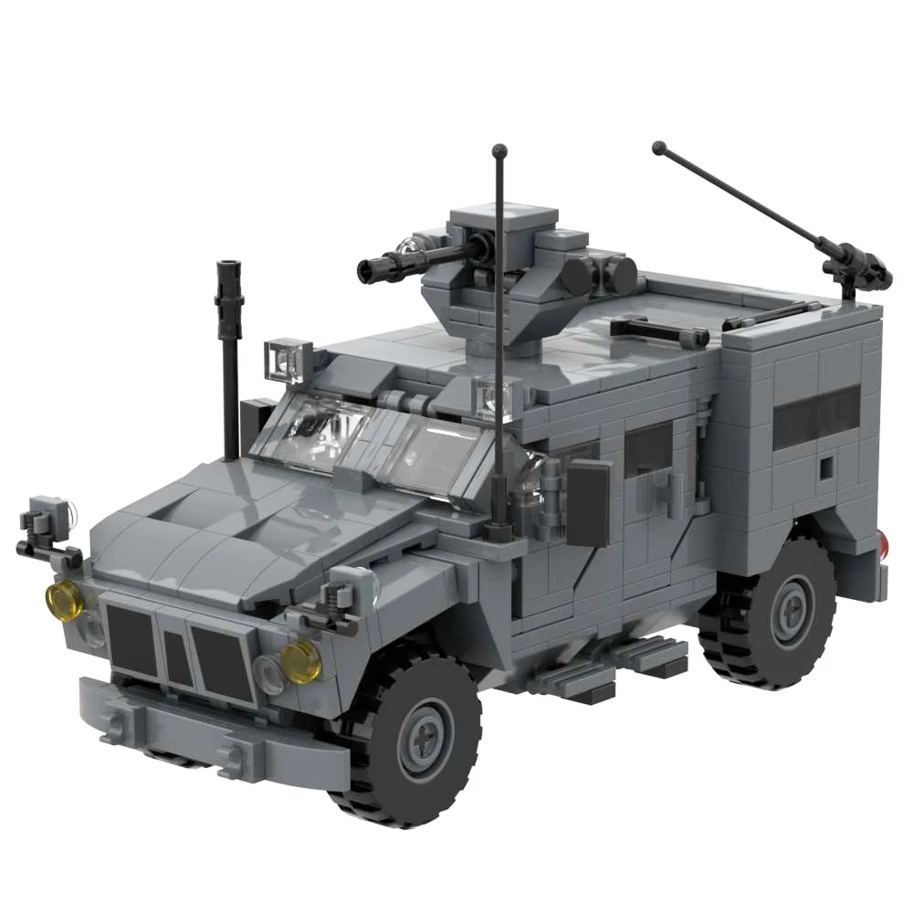 مجموعة طوب البناء من الجيش الأمريكي ، مركبة عسكرية ، ألعاب مكعبات البناء ، مجموعة التجميع ، متوافقة مع العلامات التجارية