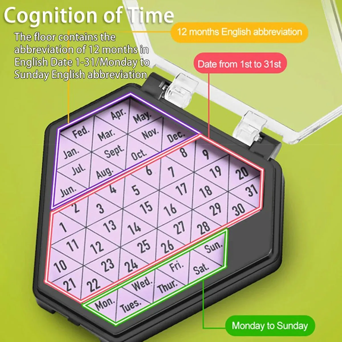 Fun puzzle calendar game logic reasoning versatile calendar portable board Perpetual calendar can be used as graduation gift