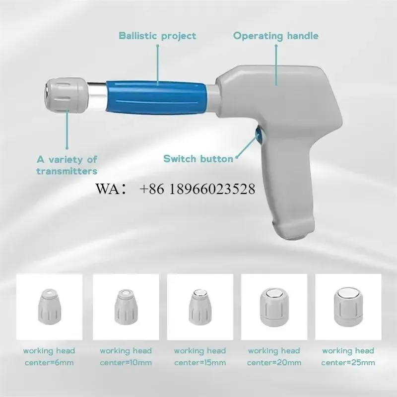 WMWMNU Portable Multifunctional Pneumatic Shock Wave Massager with LED for Full Body Relaxation and Spa Beauty Care