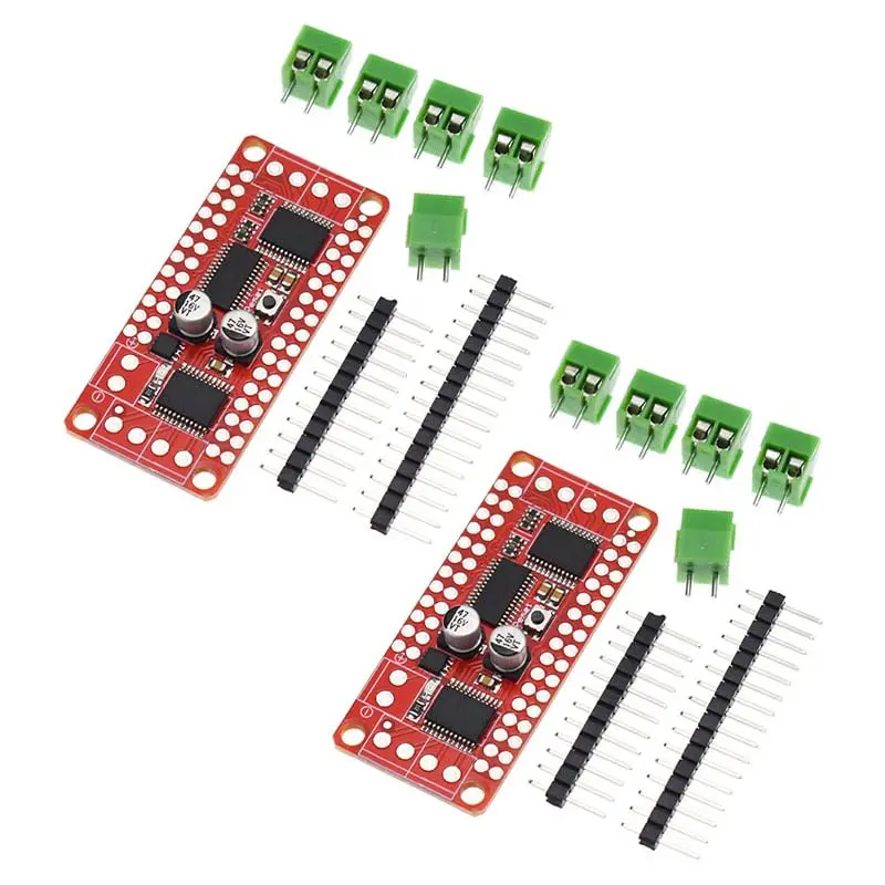 2Pcs PCA9685 TB6612 Stepper Control Board Motor Speed Controller Module Dual DC Motor Driver Controller Board